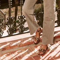 Oh My Sandals Onyx Rose Gold