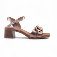 Oh My Sandals Onyx Rose Gold