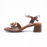 Oh My Sandals Onyx Rose Gold