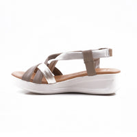 Oh My Sandals Oriana Taupe Multi