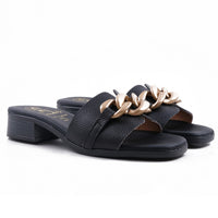 Oh My Sandals Ornate Black