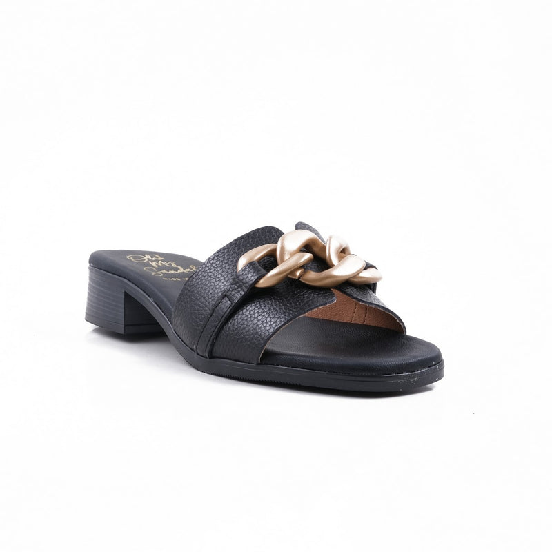 Oh My Sandals Ornate Black