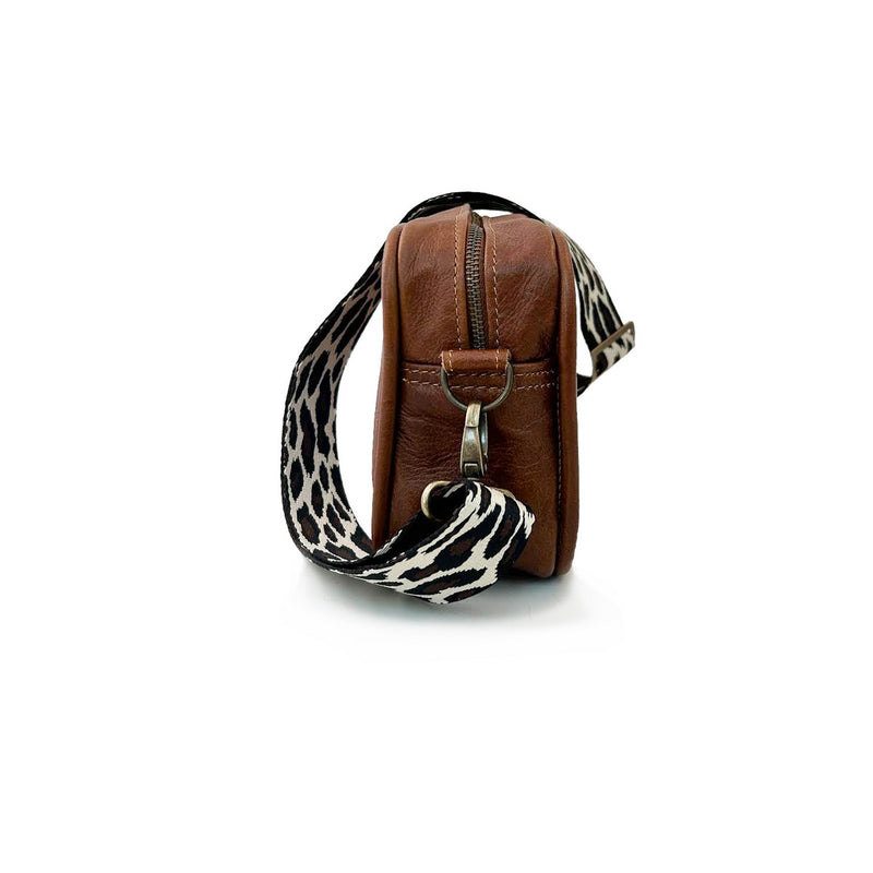 Pesso Penny Bag Coffee/Leopard