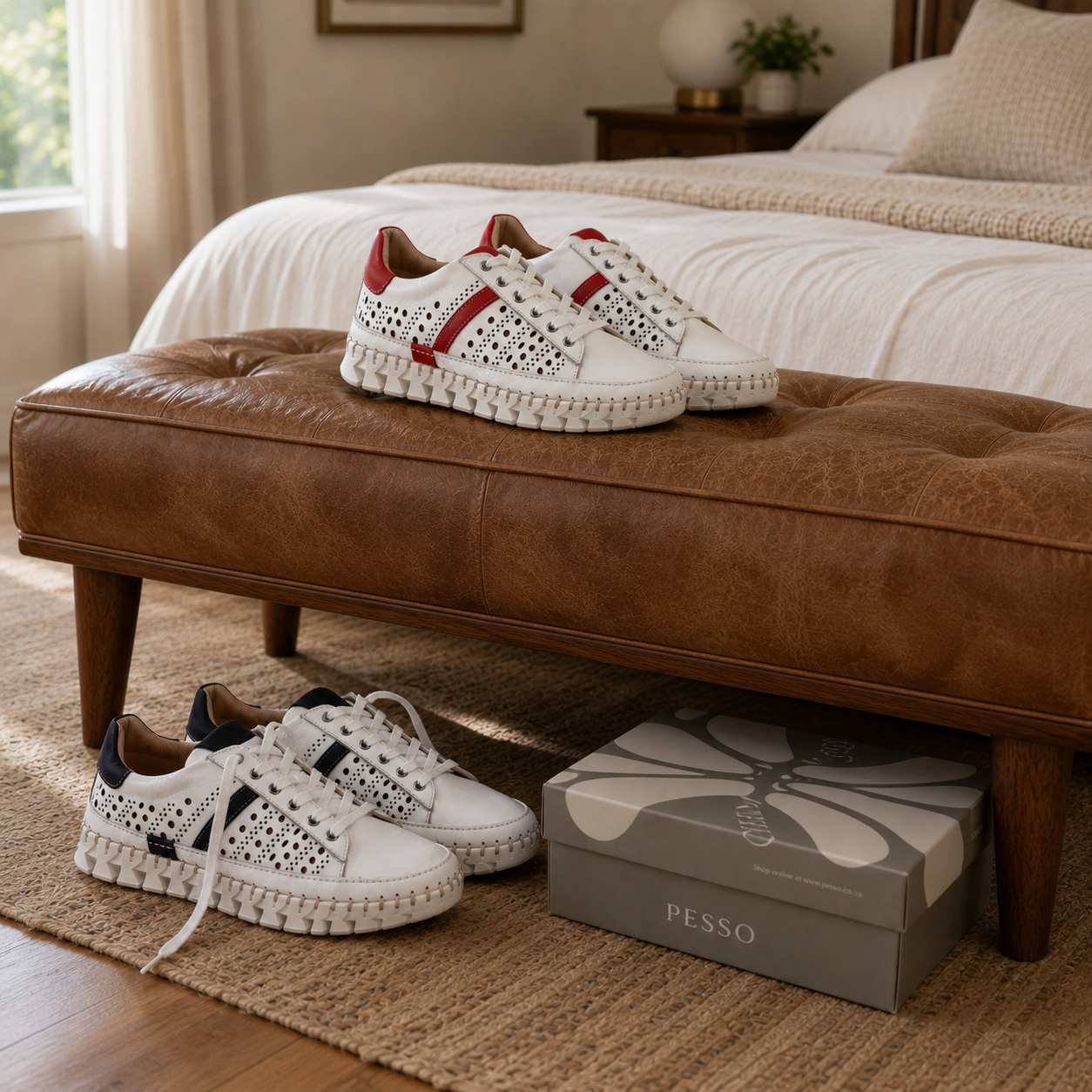 Pesso Addison White/Navy