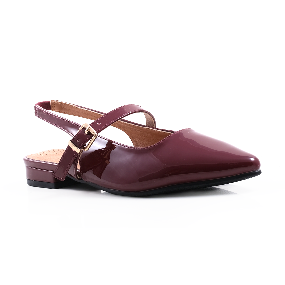 Flone Glimpse Burgandy Patent
